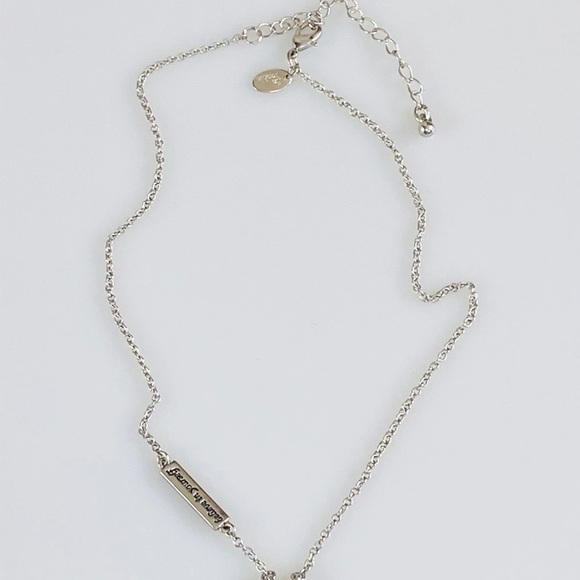 Lia Sophia Necklace Fortune Cookie Silver Tone - Picture 8 of 8
